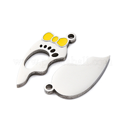 Подвески из нержавеющей стали 304 с эмалью&nbsp;LS-STAS-H235-04B-P