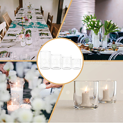 4 шт. 4-х стильная ваза для выращивания растений из боросиликатного стекла GLAA-BC0001-27