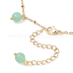 3 шт. 3-цветные круглые бусины из ракушек и натурального малайзийского нефрита с кисточками&nbsp;AJEW-AN00706