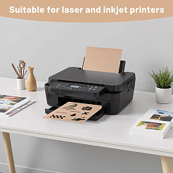 Наклейки из крафт-бумаги и ПВХ&nbsp;DIY-WH0899-410A