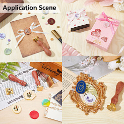 Наборы штампов с восковой печатью для альбомов «сделай сам» AJEW-WH0531-001