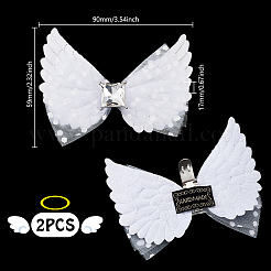 2 шт. полиэстеровые пряжки для обуви&nbsp;AJEW-GA0008-86A