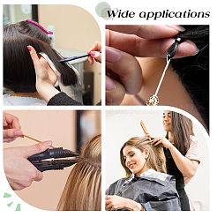 8 шт. железные спицы для вязания с деревянной ручкой TOOL-FG0001-07