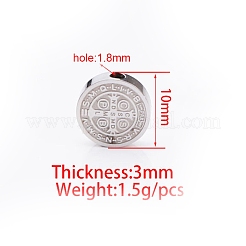 Бусины из нержавеющей стали&nbsp;LS-RELI-PW0001-086P