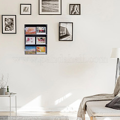 3-уровневые прямоугольные настенные акриловые витрины для бейсбольных карточек с магнитной крышкой&nbsp;ODIS-WH0331-19B