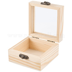 Boîtes de rangement en bois&nbsp;WOCR-CL0001-02B