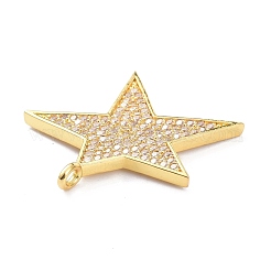 Латунные микропаве прозрачные подвески с фианитом&nbsp;ZIRC-P085-29G