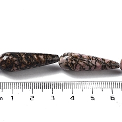 Природные родонит бисер нитей G-P528-H16-01