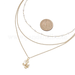 Подвеска из латуни с прозрачными кубическими цирконами NJEW-JN05472-02