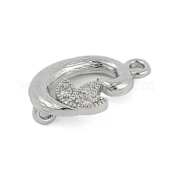 Латунные хрустальные стразы буквы звенья соединительные подвески KK-S395-06P-C