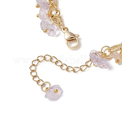 Браслеты из бусин с натуральным аметрином&nbsp;BJEW-JB13155-03