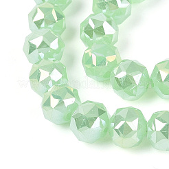 Нити из круглых бусин из искусственного нефрита с цветным покрытием&nbsp;EGLA-T029-8mm-12J-02