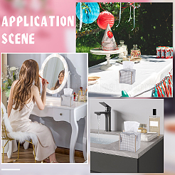 Складные коробки для хранения салфеток из блестящей искусственной кожи и пайеток&nbsp;ABAG-ME0001-07A