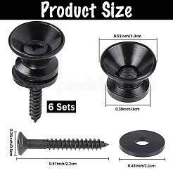 Гвозди для крепления гитарного ремня из сплава для акустических и народных инструментов&nbsp;FIND-WH20009-67EB