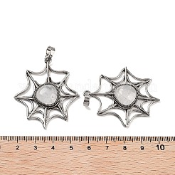 Подвески в виде паутины из натурального кристалла кварца и горного хрусталя&nbsp;G-Q163-09AS-05