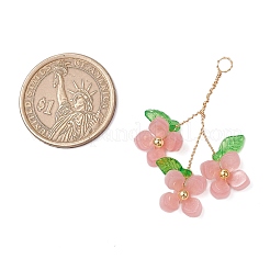 Пластик с подвесками из акрила и медной проволоки&nbsp;PALLOY-JF03601-05