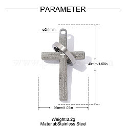Ciondoli in acciaio inox 304&nbsp;STAS-OY017-65G