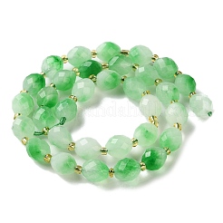 Природные окрашенные белого нефрита нитей бисера G-N342-149A-01