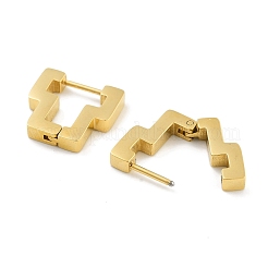 Ионное покрытие (ip) серьги-кольца из нержавеющей стали 304 для женщин EJEW-C096-17G