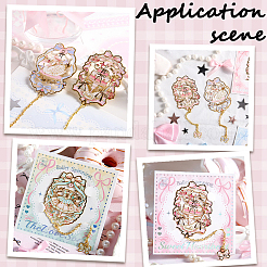 4 шт. 4 стиля закладок для книг из латуни и железа с эмалью AJEW-SP0002-24