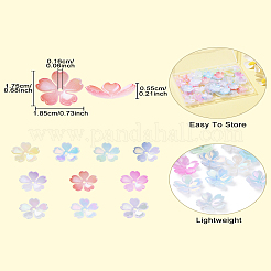 100шт 9 цвета непрозрачных акриловых колпачков для бусин&nbsp;MACR-CJ0001-77