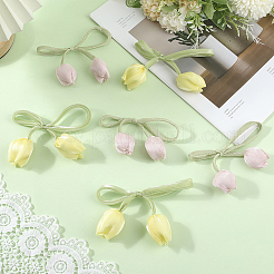 12 шт. 2 стиля тканевые двухголовые тюльпаны украшения аксессуары&nbsp;FIND-CY0001-40