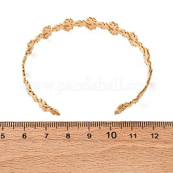 Браслеты-манжеты из нержавеющей стали 304&nbsp;BJEW-P355-02G