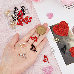 32 шт. 4-х цветные литые подвески FIND-FH0008-23