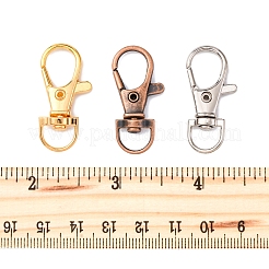24 шт. двухцветные поворотные карабины-лобстеры из сплава FIND-FS0003-73