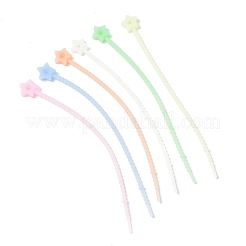 Fascette con zip in silicone luminoso&nbsp;AJEW-P104-01D