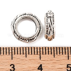 Сплавочные овальные бусины тибетского стиля  PALLOY-S079-084AS