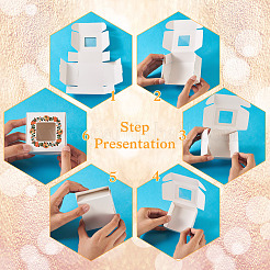 Белый картон с цветочным принтом&nbsp;CON-TAC0022-01