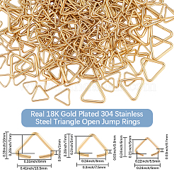 300 шт. 3 треугольных кольца из нержавеющей стали 304 STAS-BBC0007-51