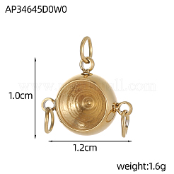 202 подвески из нержавеющей стали со стразами&nbsp;STAS-OY006-54G