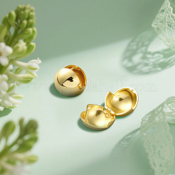 2 пара латунных сережек-кольцев 2 цветов EJEW-GO0002-32