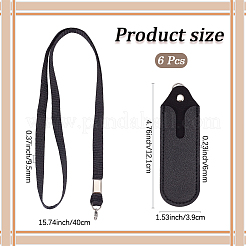 6 чехол для ручки из искусственной кожи&nbsp;AJEW-CL0002-40