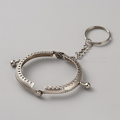 Cornici con lucchetto a bacio per borse in ferro con portachiavi&nbsp;KEYC-WH20022-011P