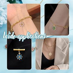 10 шт. подвески из латуни с микропаве из кубического циркония в 5 цветах&nbsp;ZIRC-HY0001-03