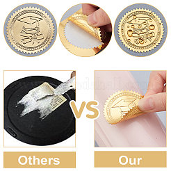 Pegatinas autoadhesivas de plástico con relieve dorado&nbsp;DIY-WH0211-147