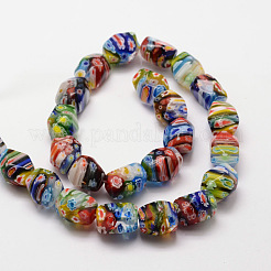 Millefiori a mano fili di perline di vetro&nbsp;X-LAMP-G099-10