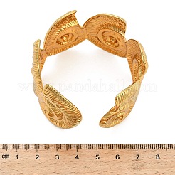 Браслеты-манжеты из нержавеющей стали Conch 304 для женщин&nbsp;BJEW-A150-02G