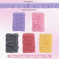 10 Yard (ca. [91] cm) elastisches Band aus Baumwollmischgewebe in 5 Farben&nbsp;OCOR-GF0006-18