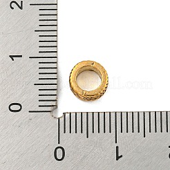 チベット風合金ヨーロピアンビーズ  カドミウムフリー＆鉛フリー  大穴ビーズ  葉  アンティーク黄金  7x3mm  穴：4.5mm&nbsp;FIND-M011-24AG