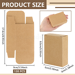 Cajas de correo de papel kraft&nbsp;CON-WH0089-239B-03