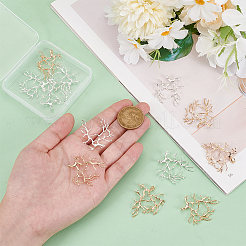 12шт 2 цвета латунные подвески FIND-NB0005-27