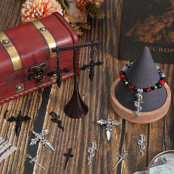 48 шт. 8 подвески из сплава в тибетском и готическом стиле&nbsp;FIND-SC0007-27