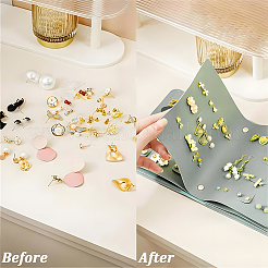 Вырезанная полая 1 шт. искусственная кожа pu сумки для хранения сережек&nbsp;EDIS-CL0001-01B