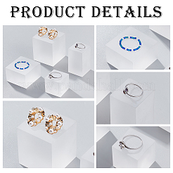 4 шт. 3 стильных акриловых декоративных аксессуаров подставки для демонстрации ювелирных изделий&nbsp;ODIS-PH0001-42