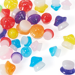 30 шт. 2 стиля светящегося смоляного грибного украшения RESI-TA0004-02A