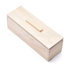 Ensembles de moules à savon rectangulaires en bois de pin&nbsp;DIY-F057-03A